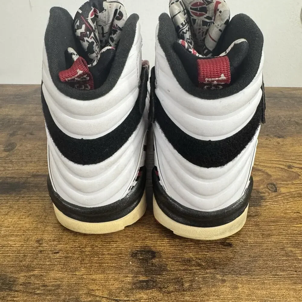 Nike Air Jordan 8 Retro Alternate 93 “Bugs Bunny” White Black 305381-104 Mens 12